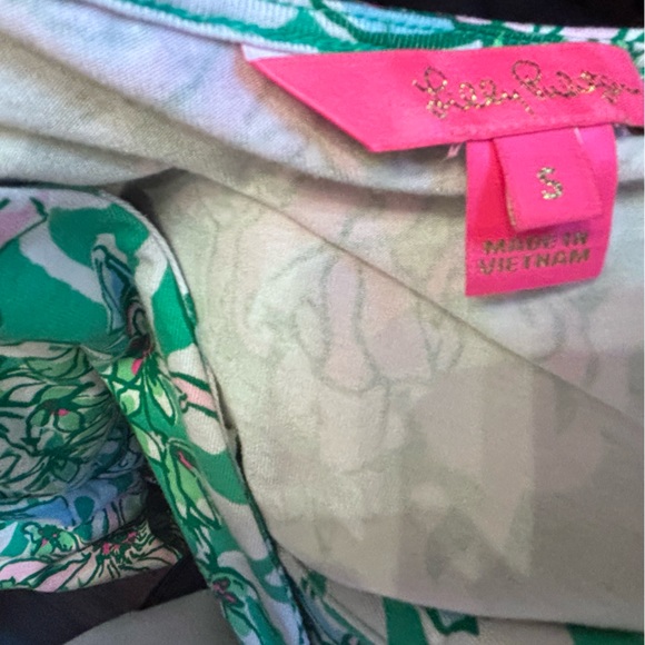 LILLY PULITZER MOANA 3/4 SLEEVE MAXI SPEARMINT BLOSSOM VIEWS SMALL - Picture 8 of 9